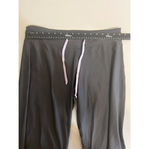 Nike Sz L Grey Lavender Crop Athetic Pants Running Crop Pants Vented Hem - Picture 7 of 9
